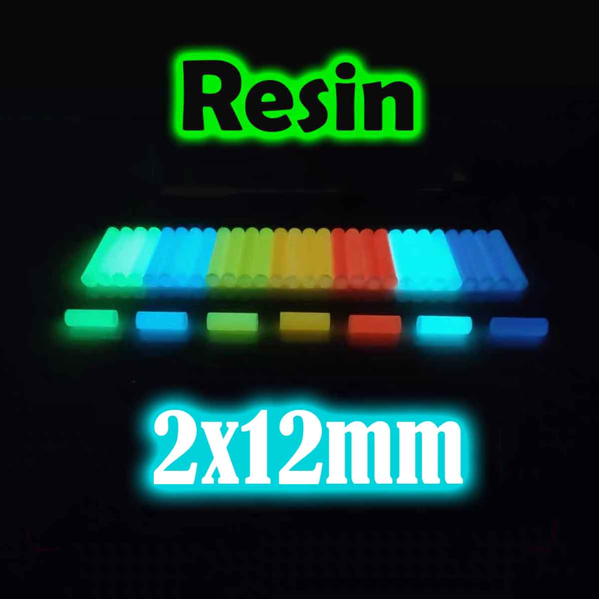Tritium Gas Tube - 高輝度樹脂発光ロッド 2*12 ミリメートル指先ジャイロスコープアクセサリーナイフ傘ロープ装飾長期的な発光