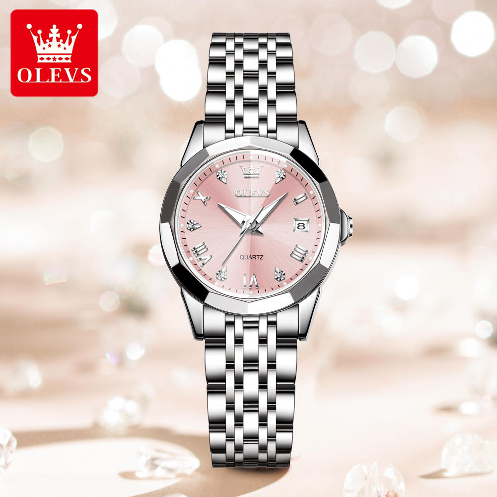 Waterproof Diving Watch - OLEVS 9931 オリジナル レディース腕時計 高品質 ソリッドステンレス