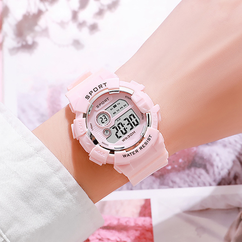 Smartwatch Watches For Boys - ファッションキッズ腕時計発光防水スポーツデジタル腕時計目覚まし時計腕時計少年少女学生スマート電子時計ギフト