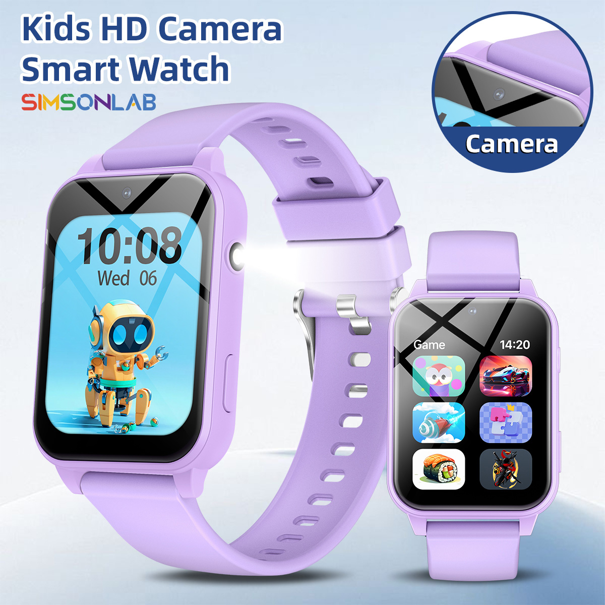 Smartwatch Watches For Boys - 2026年新型子供用スマートウォッチ多機能インタラクション写真撮影学習パートナー懐中電灯ゲーム 男の子女の子キッズギフト