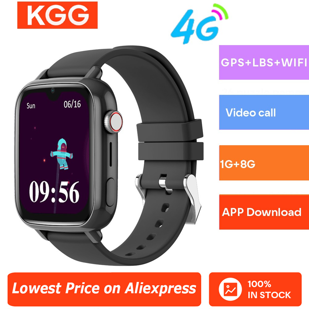 Smartwatch Watches For Boys - 子供向けのコネクテッドウォッチ,ビデオ通話,カメラ,GPS,wifi,ロケーションフォン,アプリのダウンロード,4g