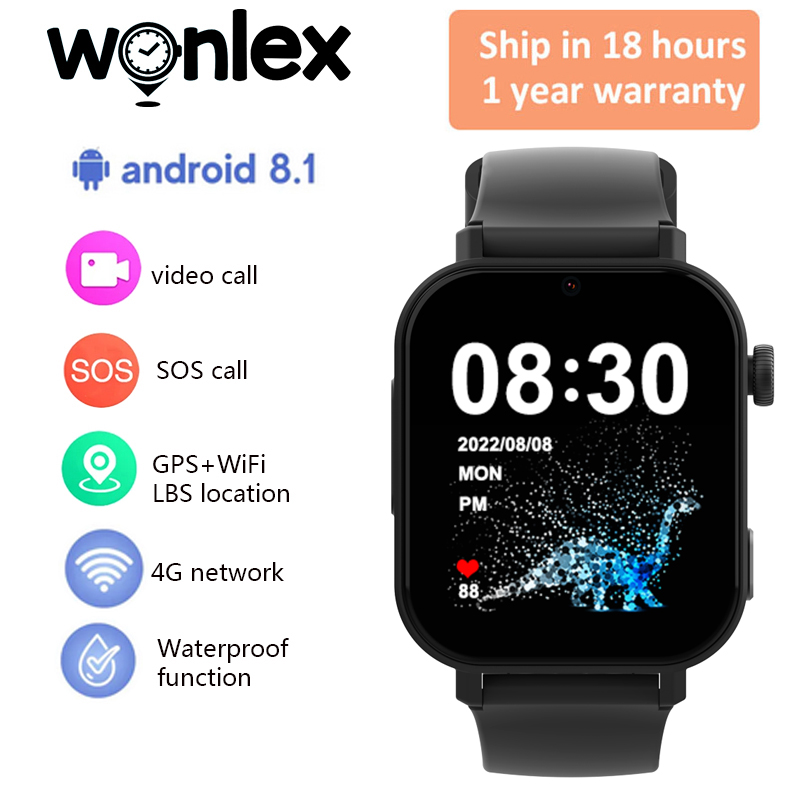 Smartwatch Watches For Boys - Wonlex KT36 4Gスマートウォッチ キッズGPS WiFi位置追跡 SOSアラート