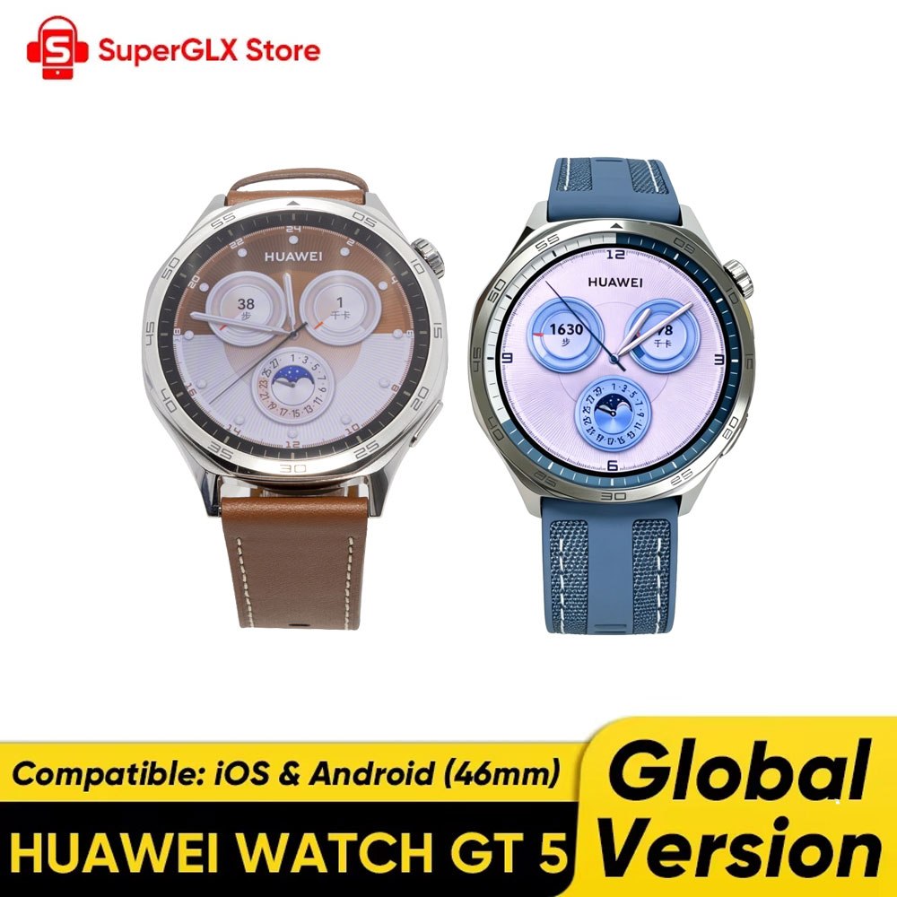 Watch Esim - Huawei-Watch gt 5スマートウォッチ,Amoledスクリーン,グローバルバージョン,統合されたマップ,メッセージ,iOSおよびAndroidと互換性,41mm, 46mm