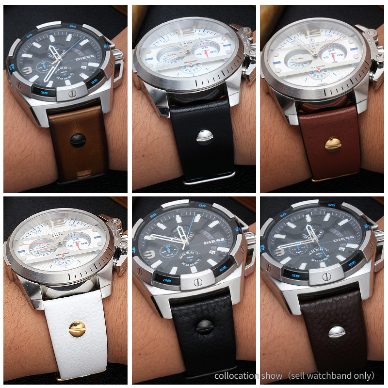 ディーゼル用レザーストラップdz7257 dz4323 dz - Watch Esim のレビューと価格