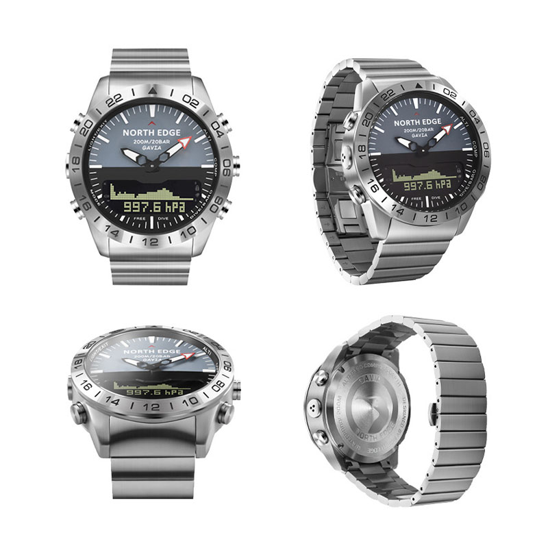 メンズ アナログ デジタル ダイブウォッチ 200m防水 ス - Waterproof Diving Watch のレビューと価格