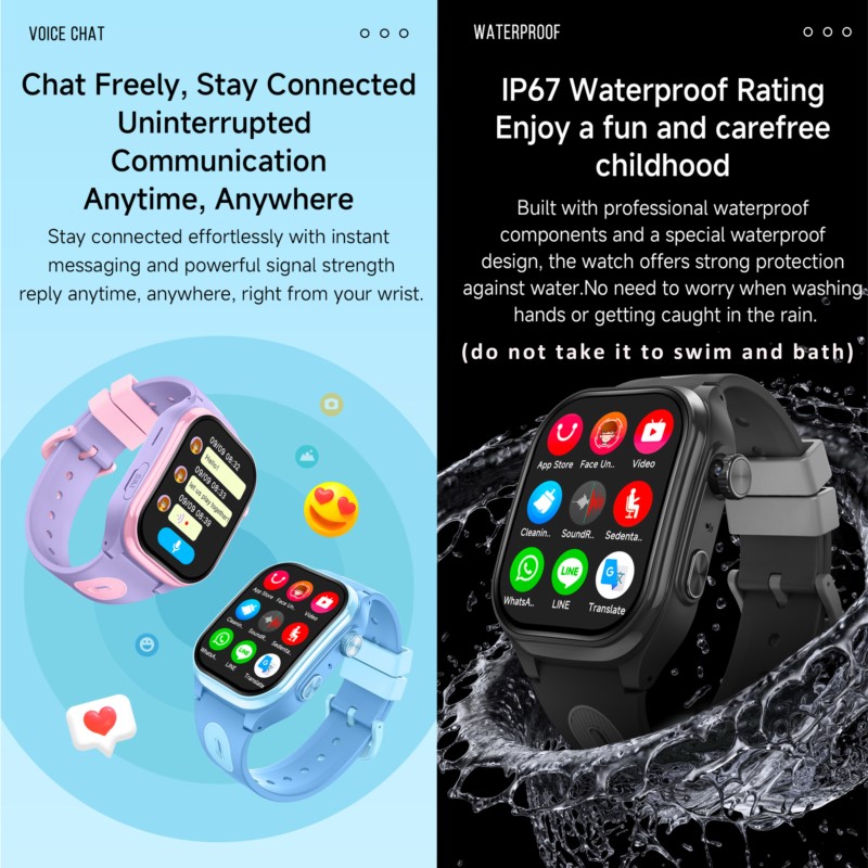 子供用4Gスマートウォッチ、2.0インチHD画面、2+16G - Smartwatch Watches For Boys のレビューと価格