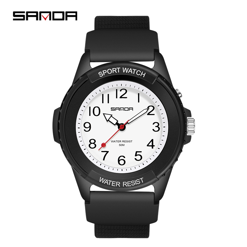 SANDA 6018 新ファッション子供用腕時計スポーツアナ - Waterproof Diving Watch のレビューと価格