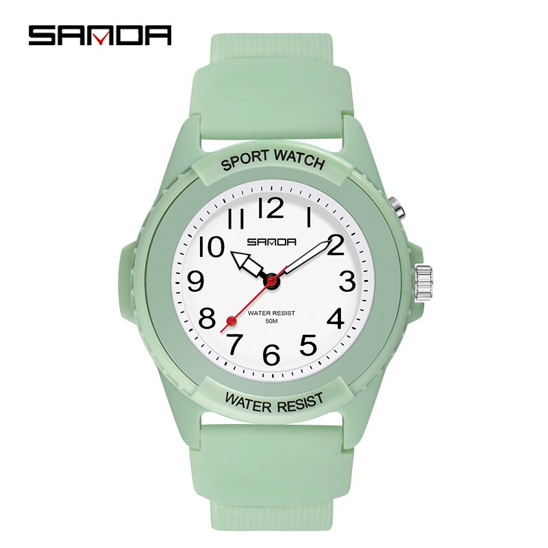 SANDA 6018 新ファッション子供用腕時計スポーツアナ - Waterproof Diving Watch のレビューと価格