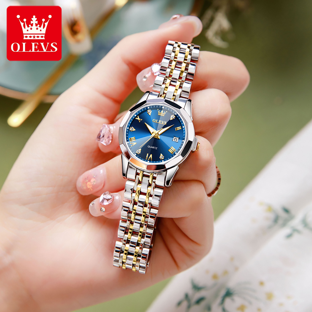OLEVS 9931 オリジナル レディース腕時計 高品質  - Waterproof Diving Watch のレビューと価格