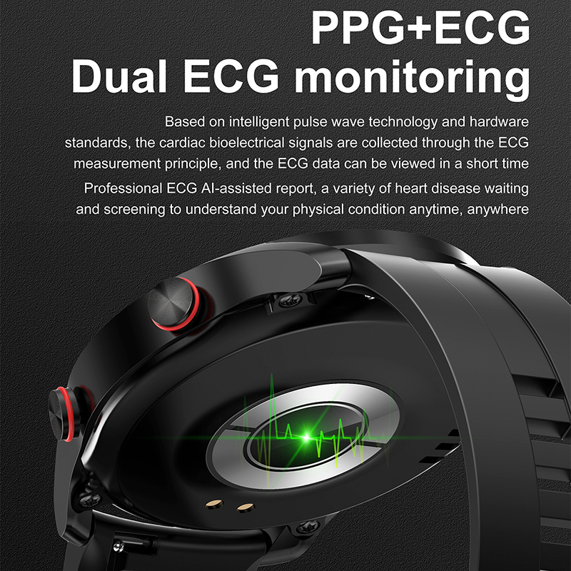 ECG + PPG Bluetooth 通話スマートウォッチ - Hybrid Smartwatch のレビューと価格