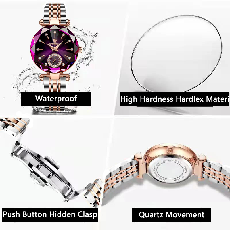 Poedagar-女性用防水ステンレススチール時計、シンプル - Waterproof Diving Watch のレビューと価格