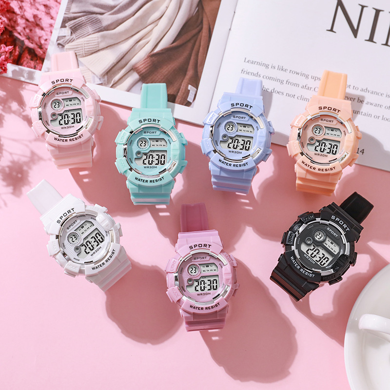 ファッションキッズ腕時計発光防水スポーツデジタル腕時計目覚ま - Smartwatch Watches For Boys のレビューと価格