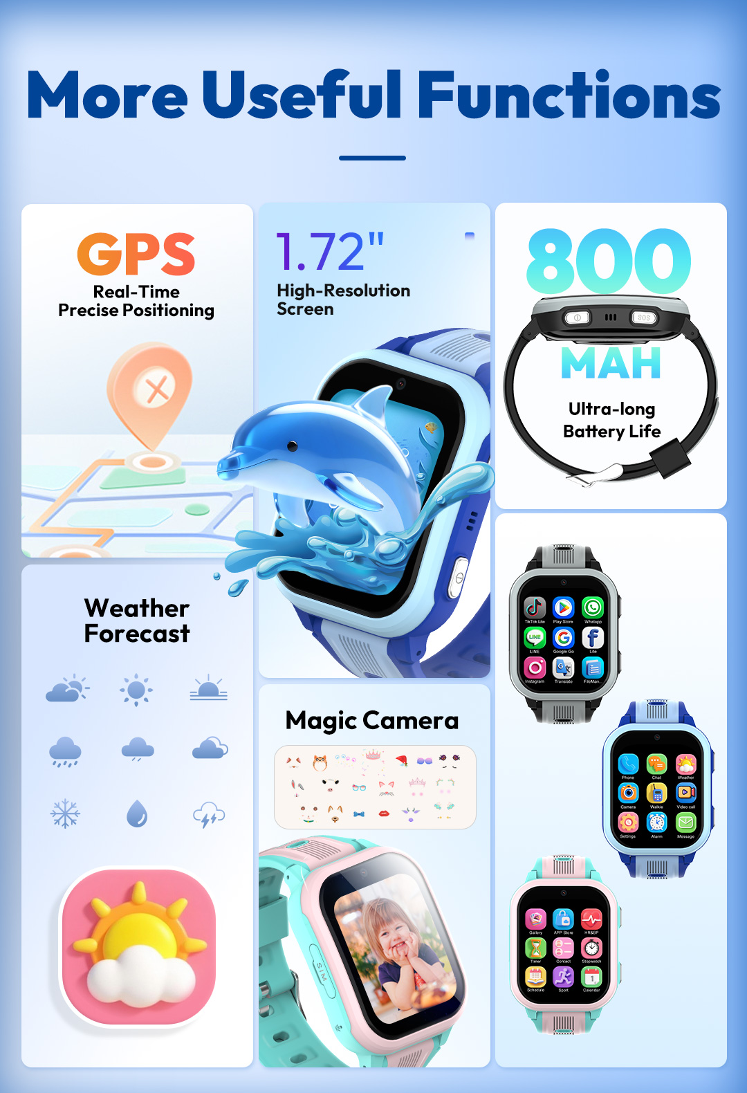 Wonlex 4G キッズスマートウォッチ KT41 GPS - Smartwatch Watches For Boys のレビューと価格