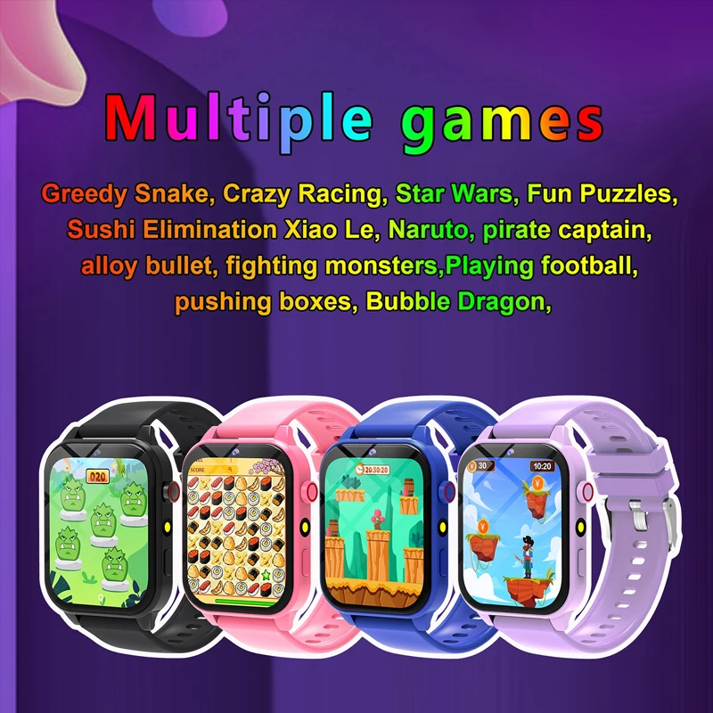 キッズゲームスマートウォッチ懐中電灯防水 HD カメラ睡眠ト - Smartwatch Watches For Boys のレビューと価格