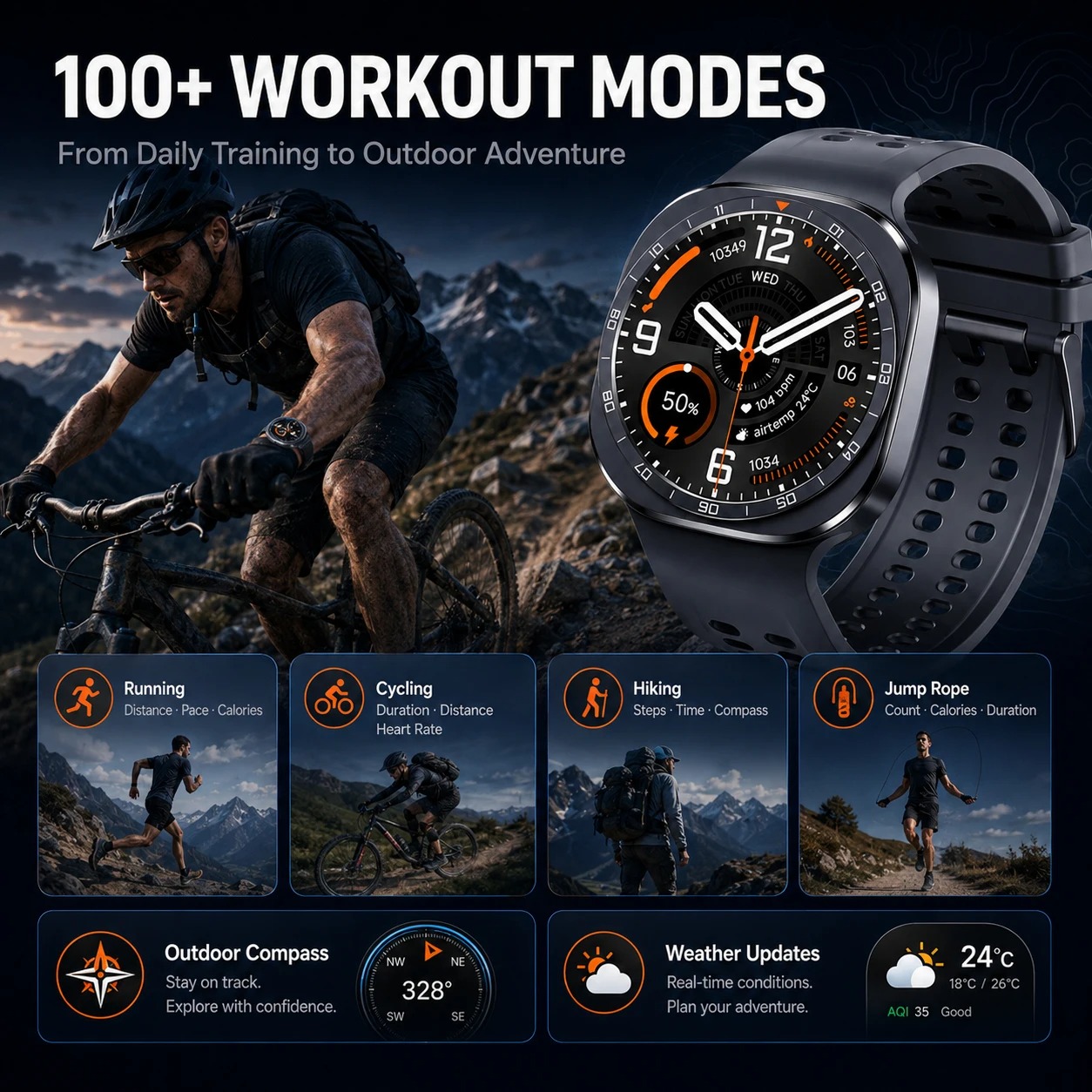 2026年型 新型スマートウォッチ「Ultra 2」。男性向 - Hybrid Smartwatch のレビューと価格