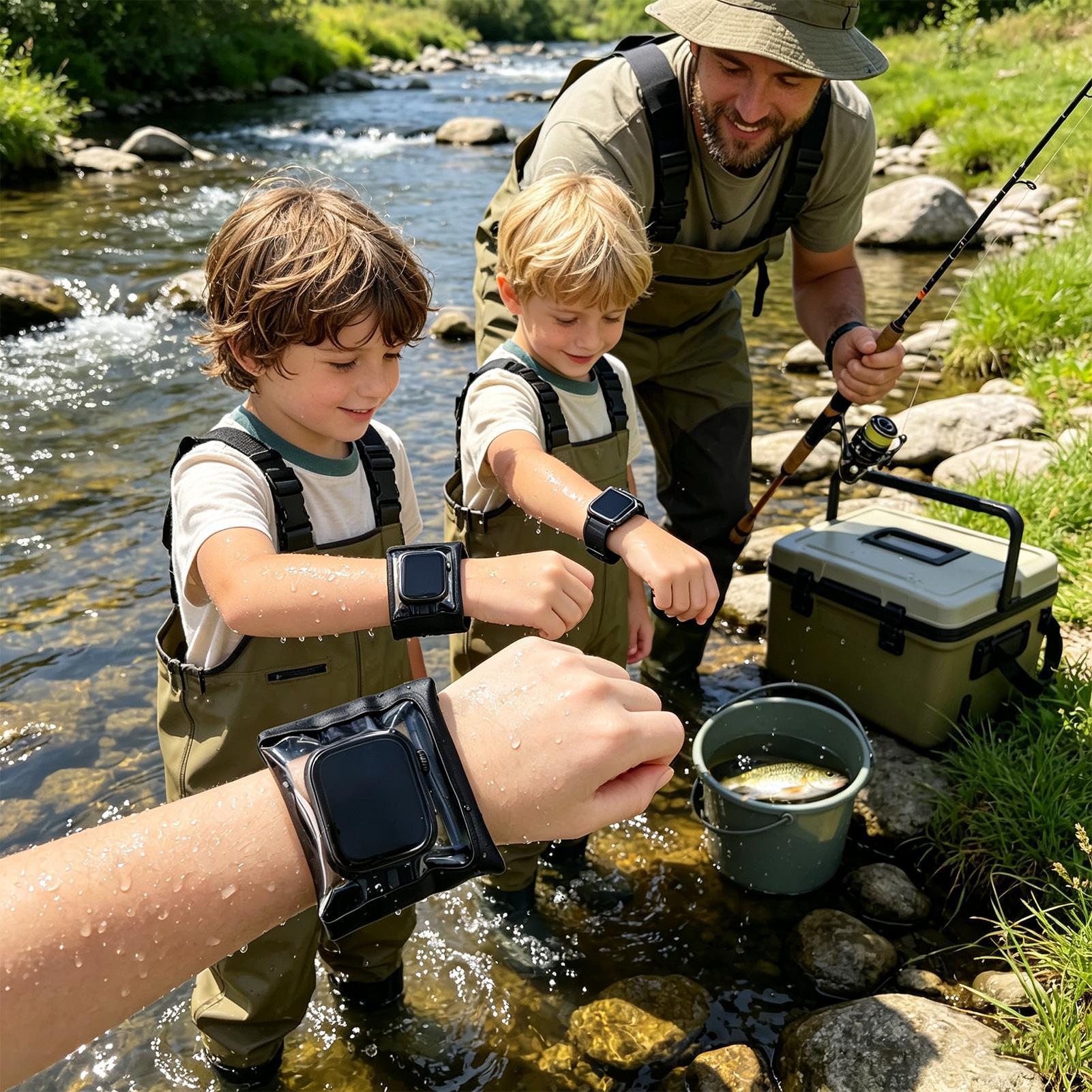 時計画面密封ポーチスマートウォッチ防水ケース水泳ダイビング保 - Waterproof Diving Watch のレビューと価格