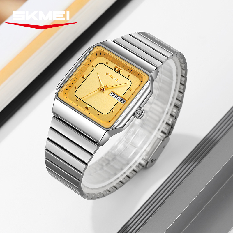 SKMEI 9414：スタイリッシュなデザインのメンズ腕時計 - Smartwatch Square Watches For Men のレビューと価格