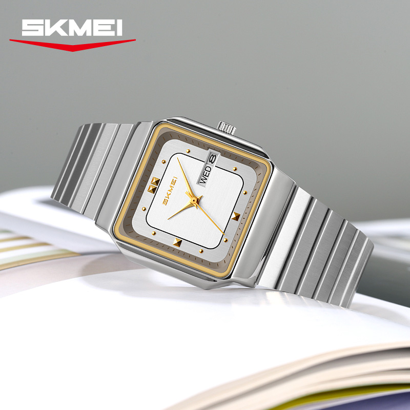 SKMEI 9414：スタイリッシュなデザインのメンズ腕時計 - Smartwatch Square Watches For Men のレビューと価格