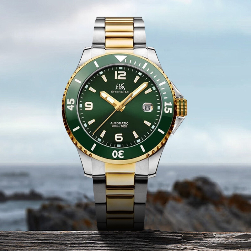 上海ウォッチ ナショナル 3080 グリーンウォーターゴース - Waterproof Diving Watch のレビューと価格