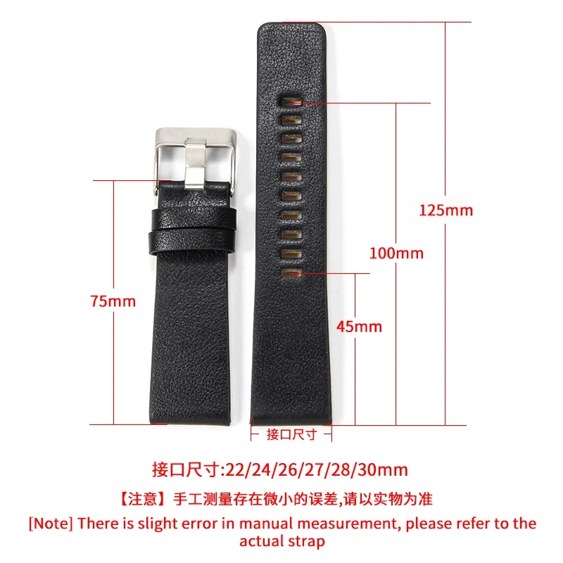 本革時計バンド,防水,通気性,肌にやさしい,ディーゼル,dz - Watch Esim のレビューと価格