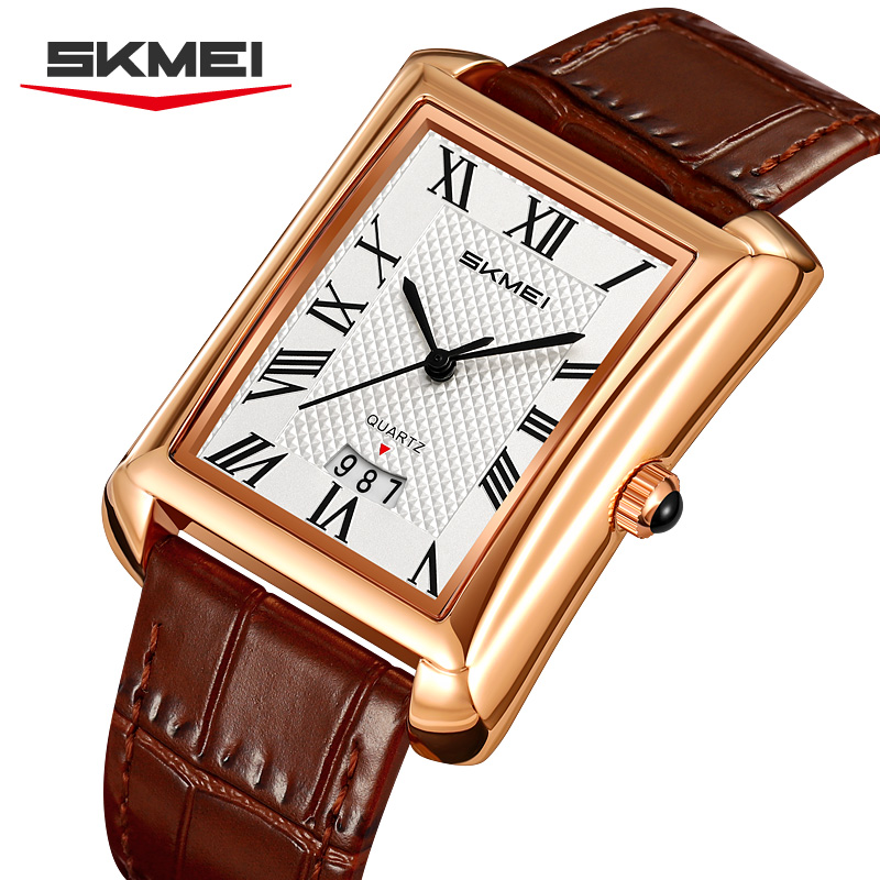 SKMEI 2575 クラシックメンズクォーツ時計ビジネスカ - Smartwatch Square Watches For Men のレビューと価格