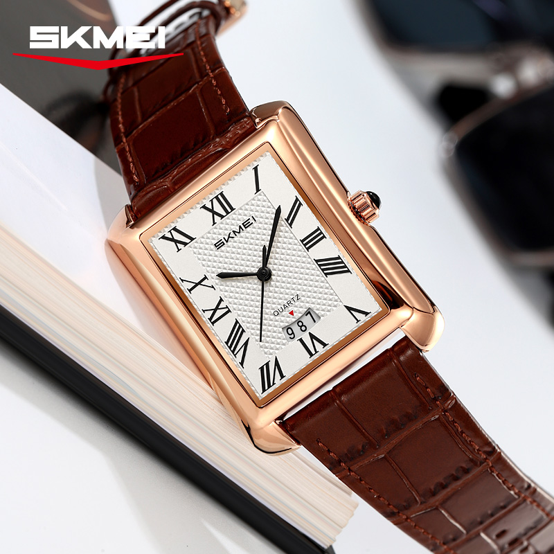 SKMEI 2575 クラシックメンズクォーツ時計ビジネスカ - Smartwatch Square Watches For Men のレビューと価格
