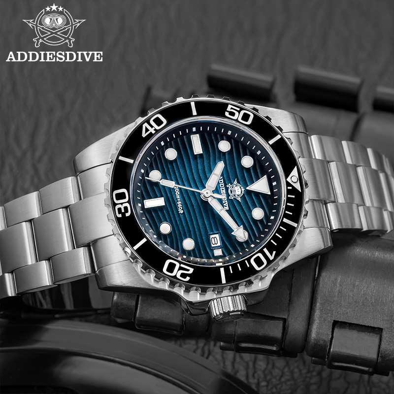 ADDIESDIVE メンズ 2115 クォーツ時計 サンド - Waterproof Diving Watch のレビューと価格