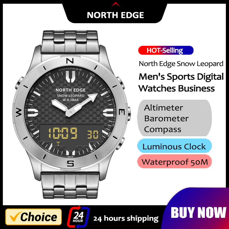 NORTH EDGE メンズ スポーツ デジタル腕時計 防水 - Hybrid Smartwatch のレビューと価格